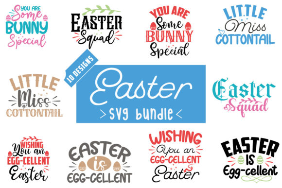 Easter SVG Bundle Vol.15 for Crafts and Graphics