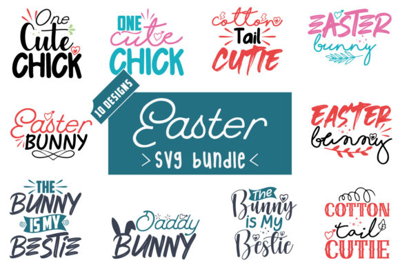 Easter SVG Bundle Vol.17 for Crafts and Graphics