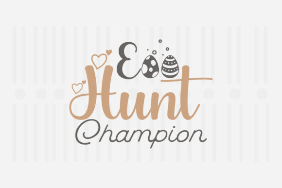 Egg Hunt Champion Easter SVG for Crafts and Graphics