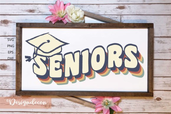 Seniors Retro Groovy 70s Graphics for Creative Crafts