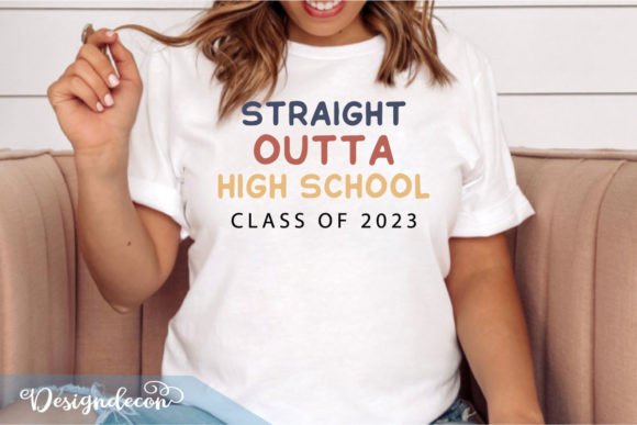 Straight Outta High School Class of 2023 Graphics for Blog and Website Design